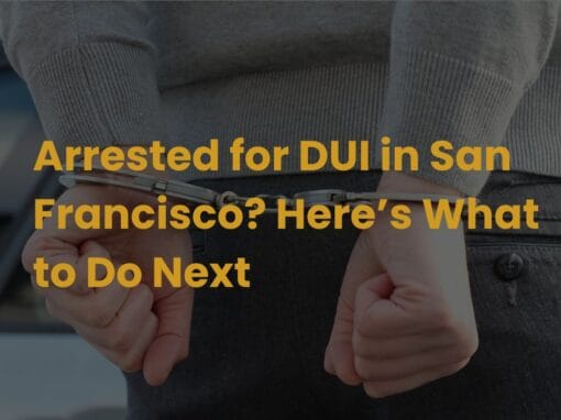 Arrested for DUI